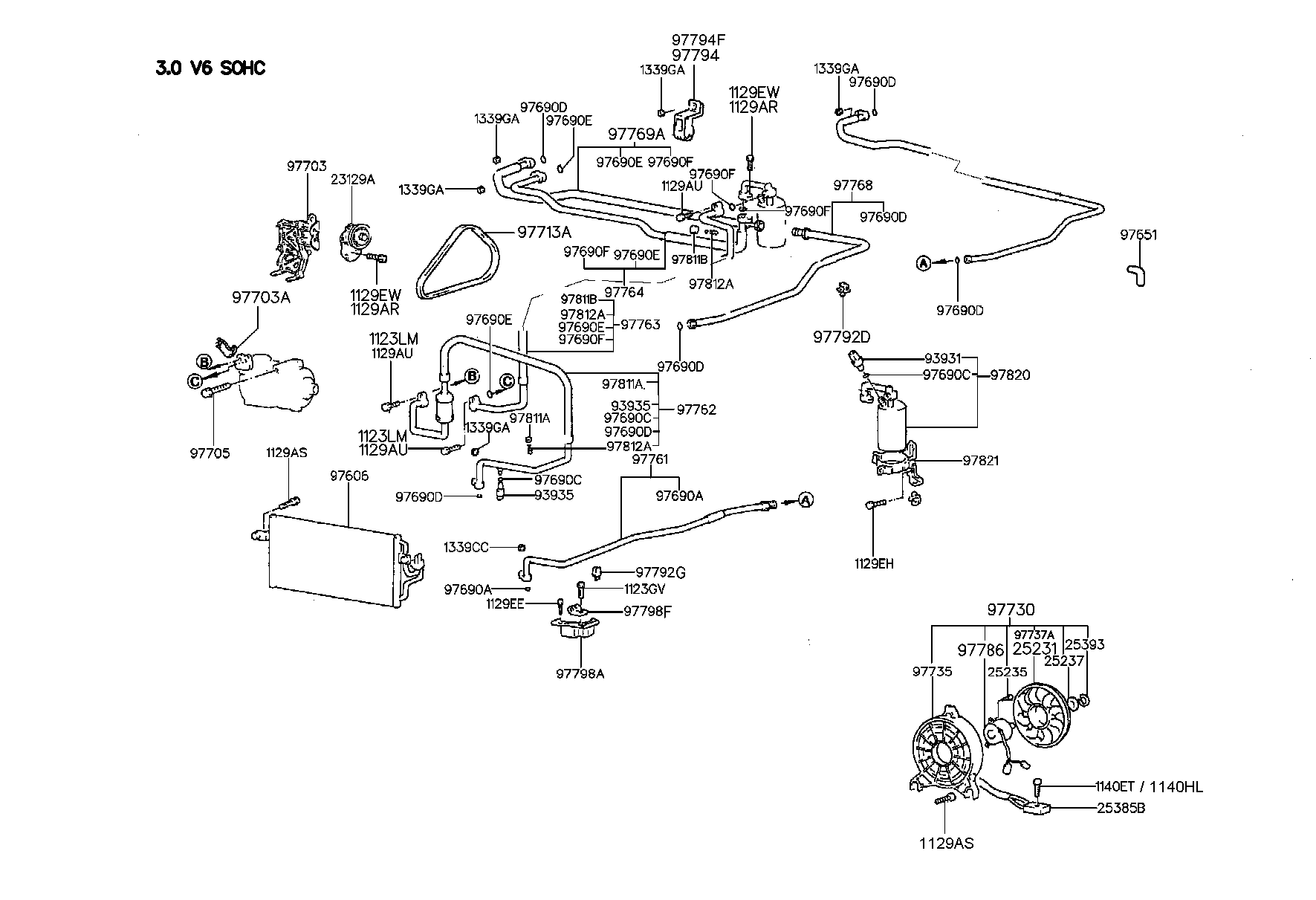 Aircon System Cooler Line