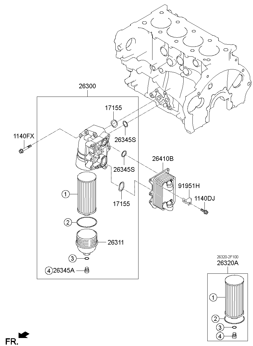 Front Case Oil Filter
