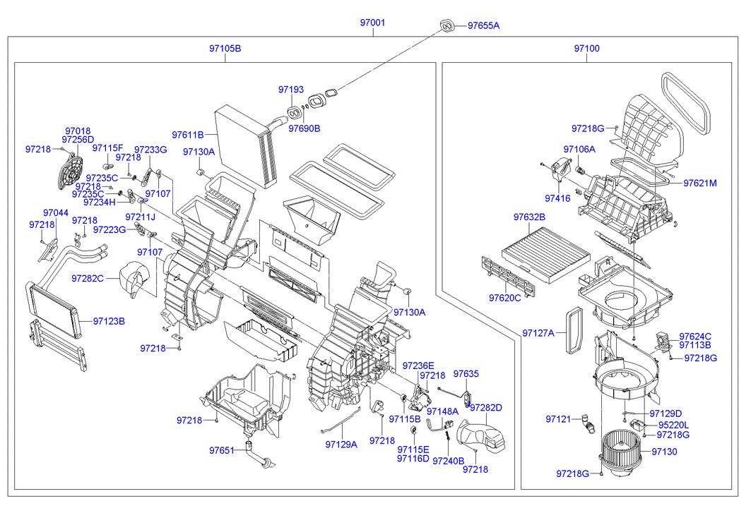 Heater & Blower Unit