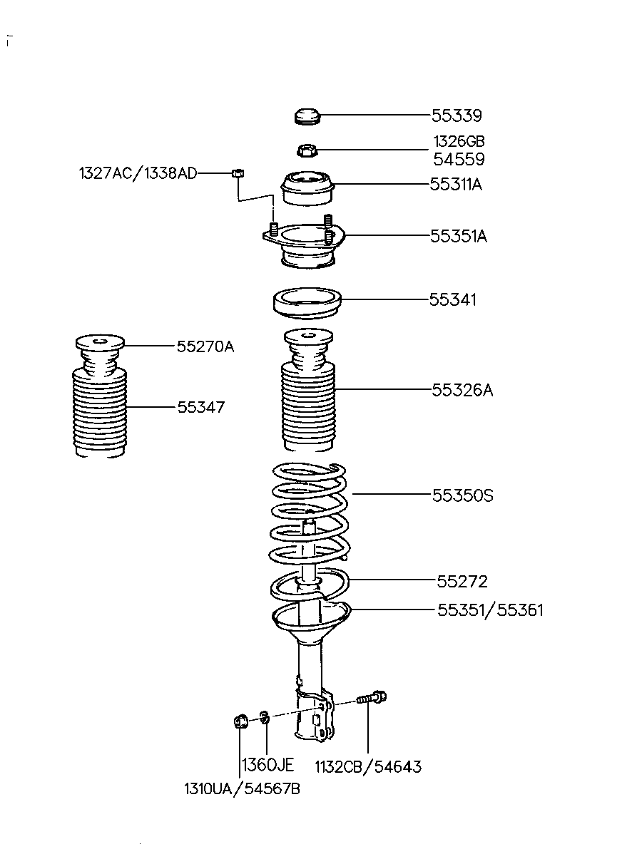 Rear Shock Absorber Spring