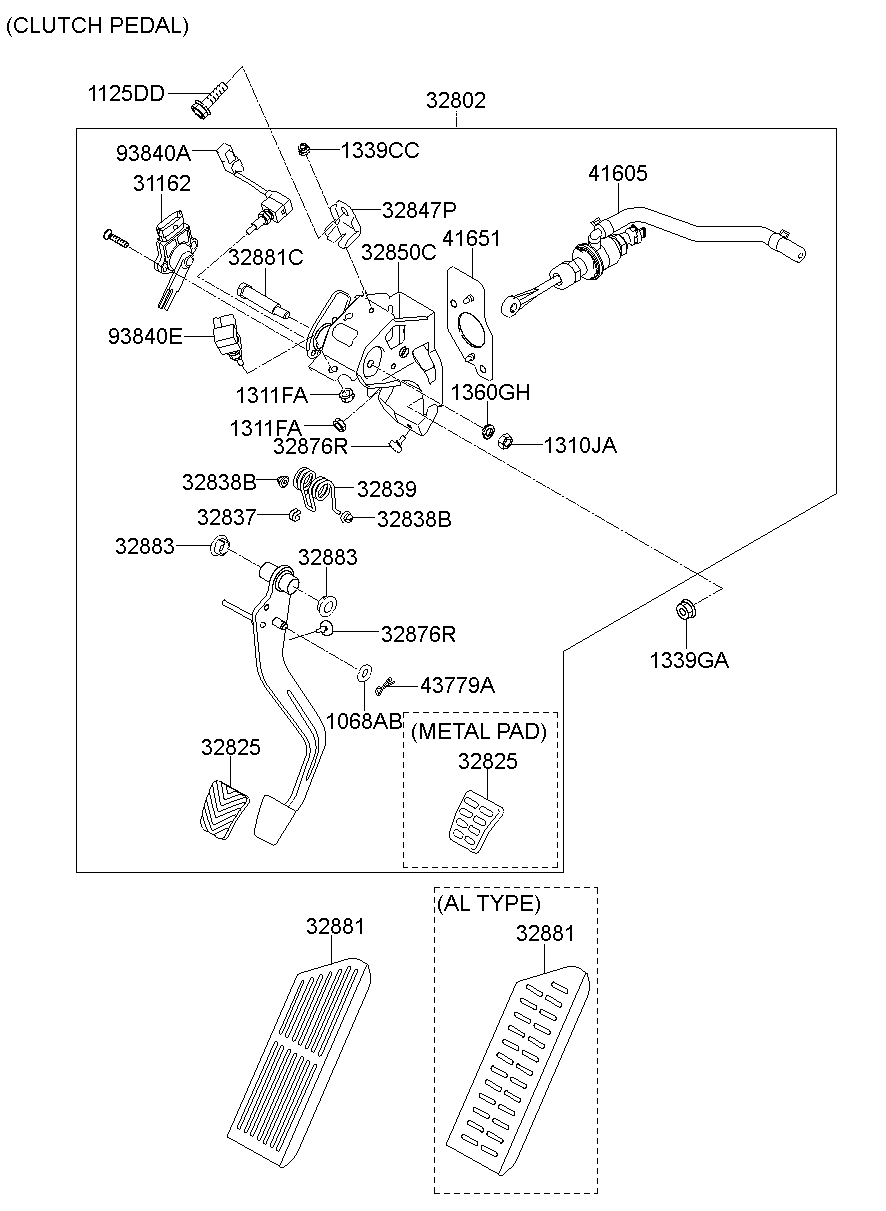Brake & Clutch Pedal