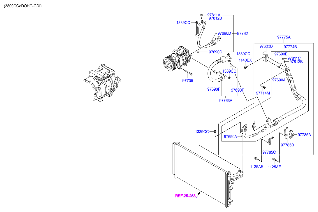 Aircon System Cooler Line