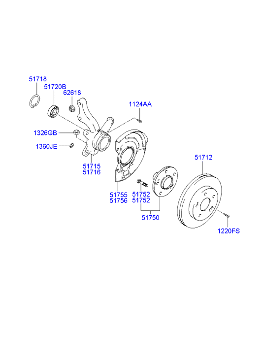 Front Axle Hub