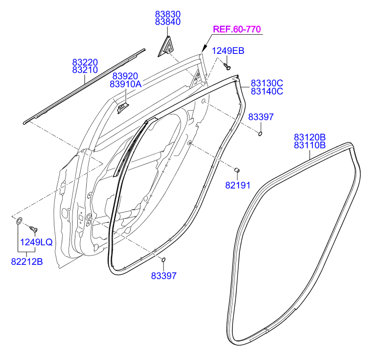 Rear Door Moulding