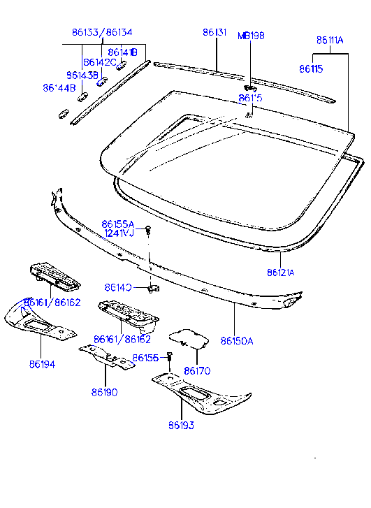 Vidrio del parabrisas