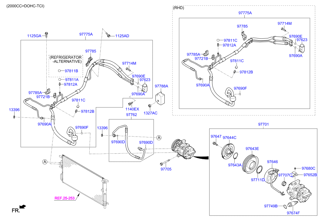 Aircon System Cooler Line