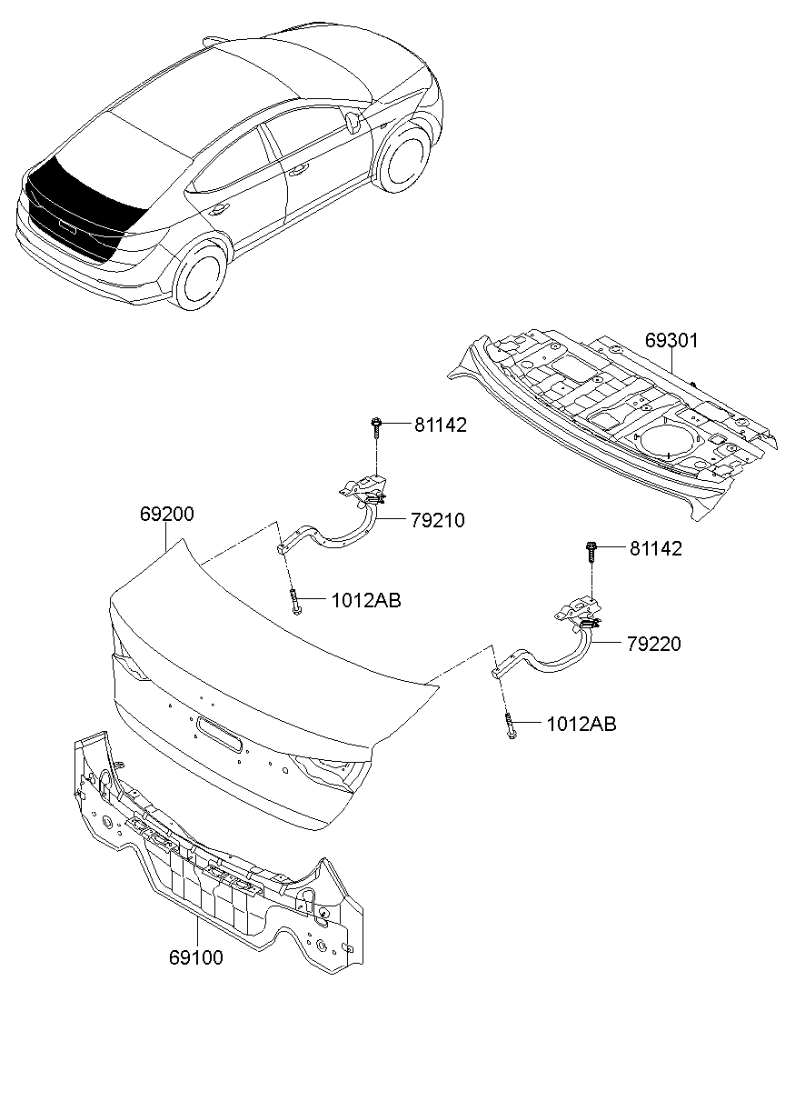 Back Panel & Trunk Lid