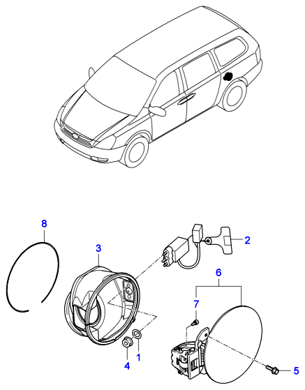 Fuel Filler Door Trim