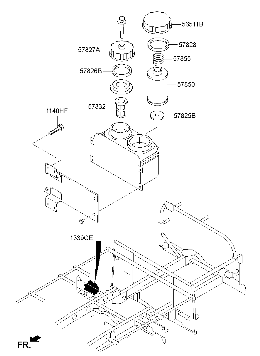 Steering Oil Reservoir