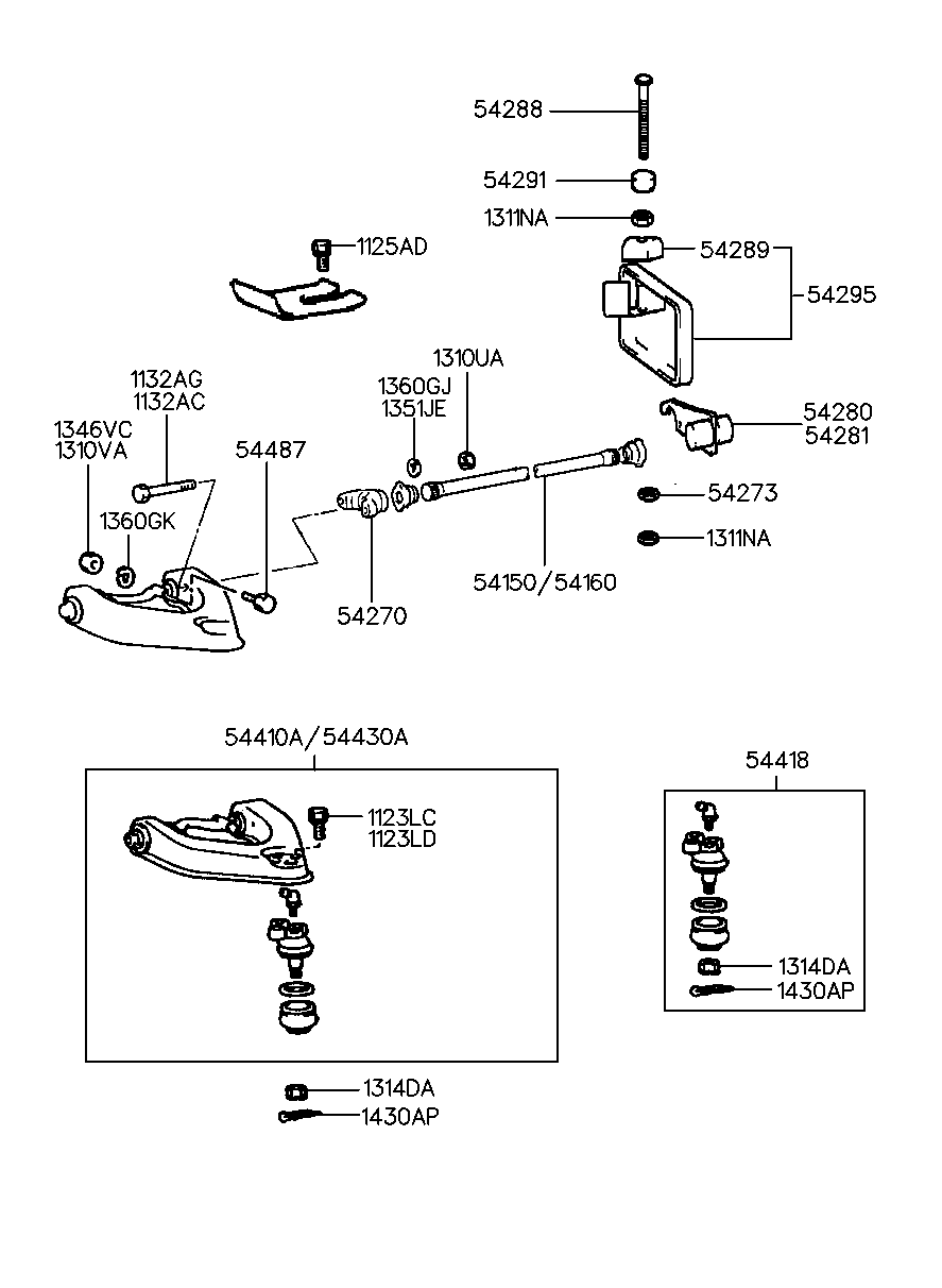 Suspension Upper Arm, Torsion Bar