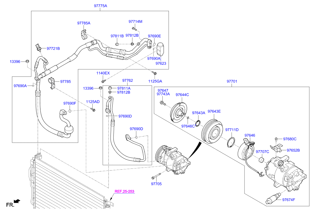 Aircon System Cooler Line