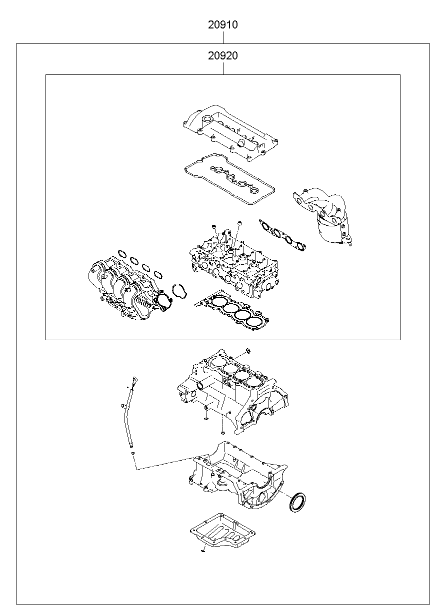 Kit de juntas de motor