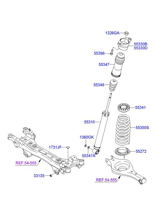 Rear Shock Absorber Spring