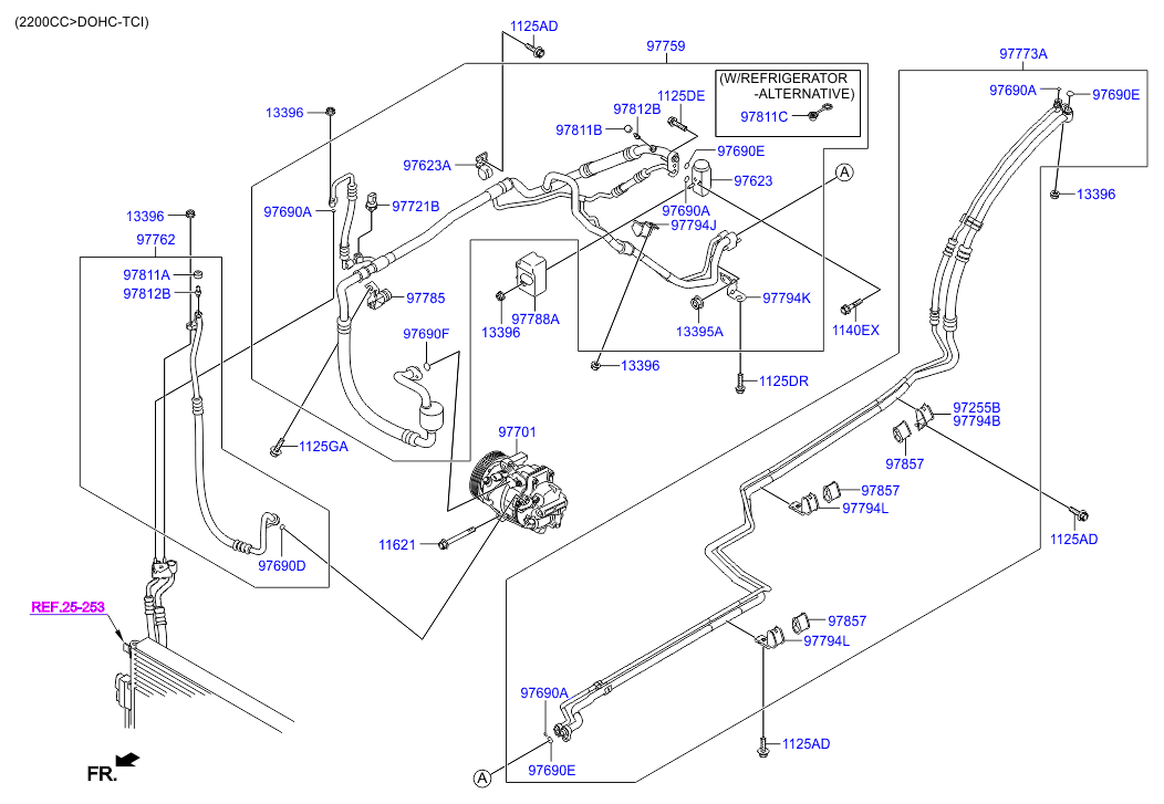 Aircon System Cooler Line