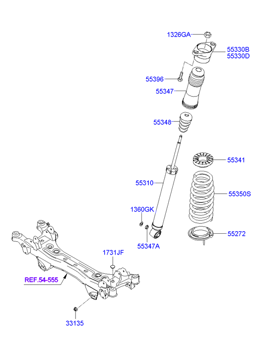 Rear Shock Absorber Spring