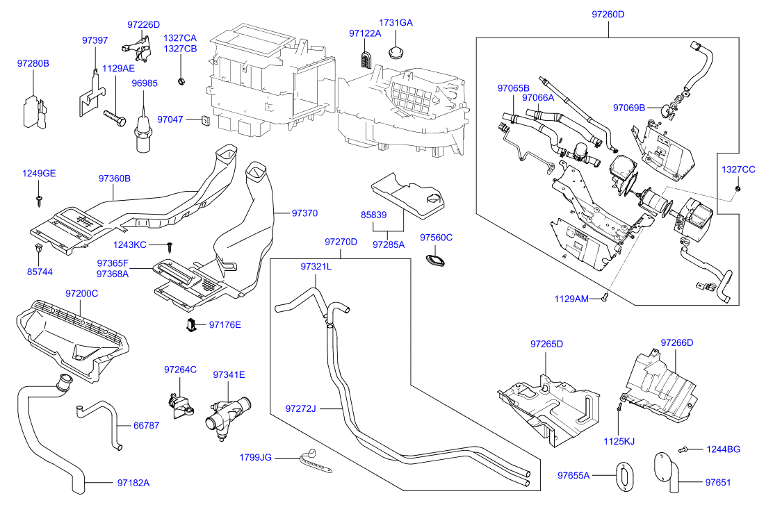 Heater System Control Duct
