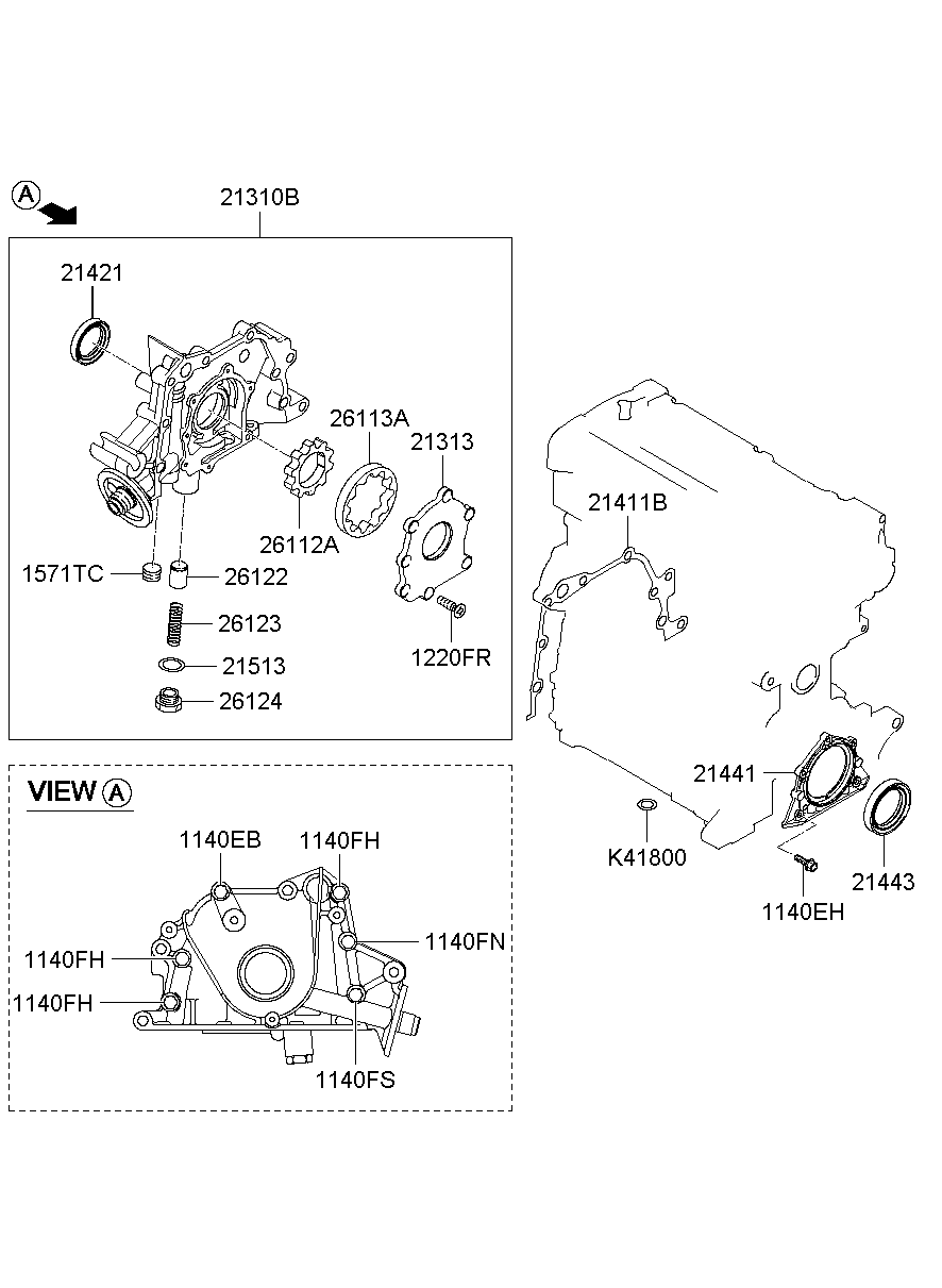 Filtro del enfriador de aceite de la caja frontal