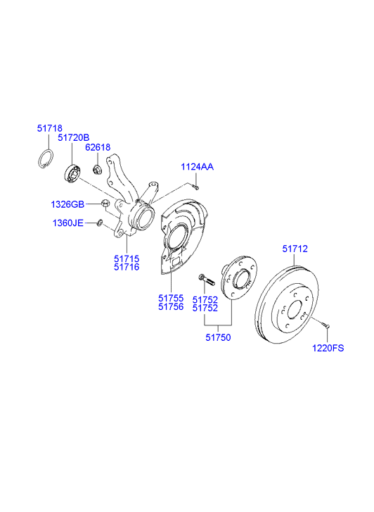 Front Axle Hub