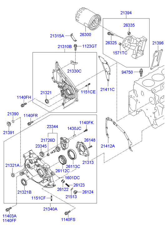 Front Case Oil Filter