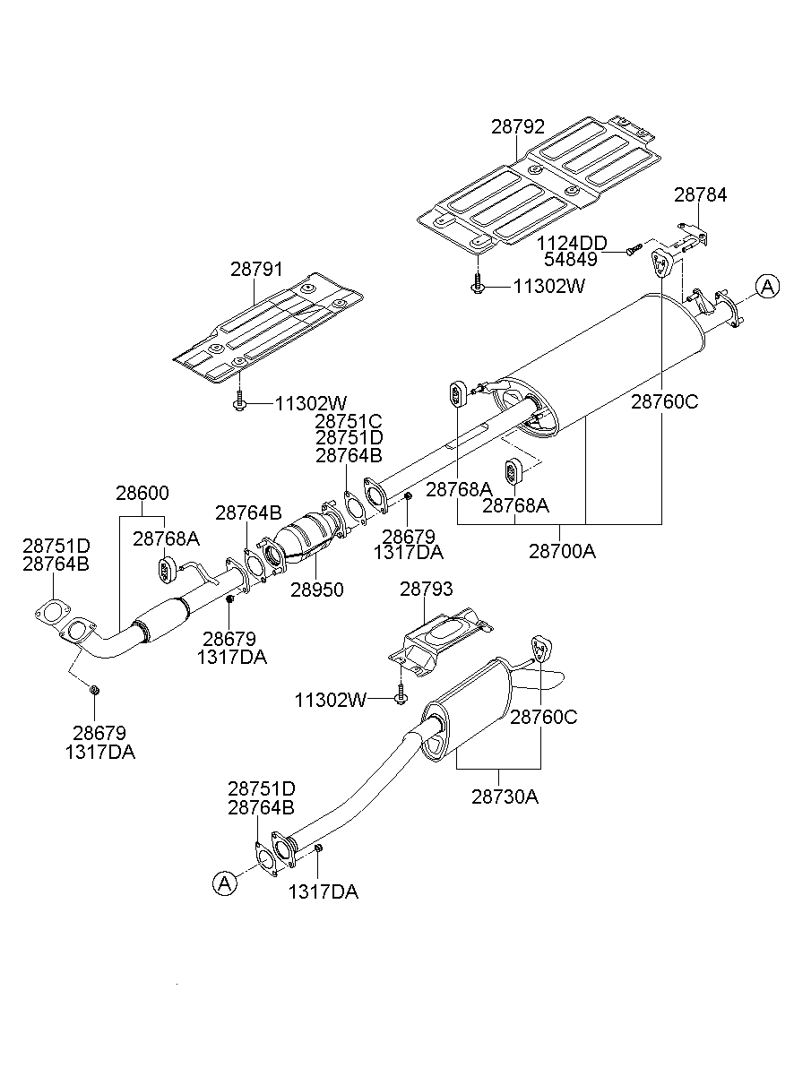Muffler, Exhaust Pipe