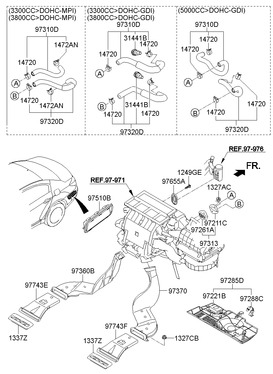 Manguera del conducto del sistema de calefacción