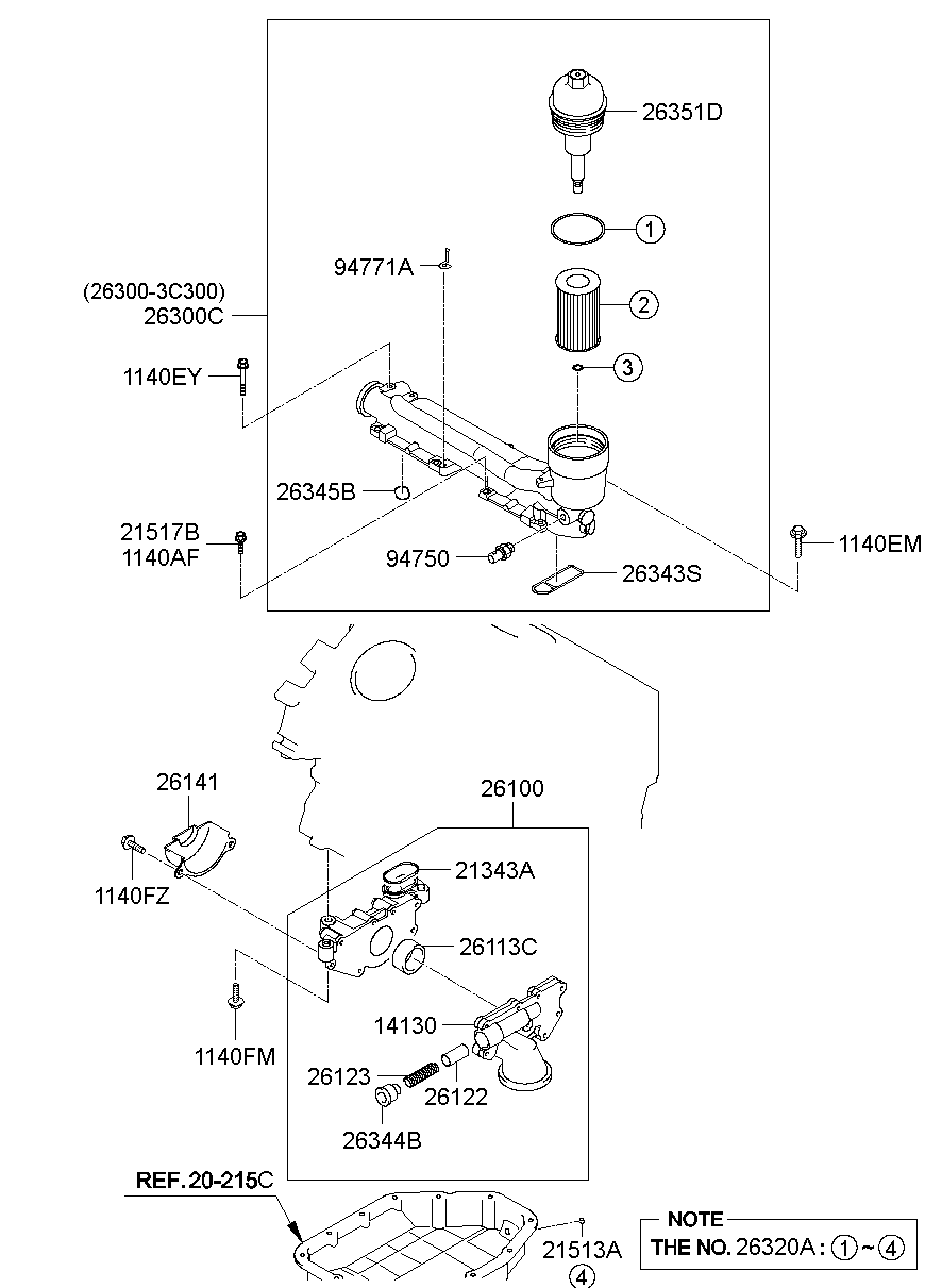 Front Case Oil Filter