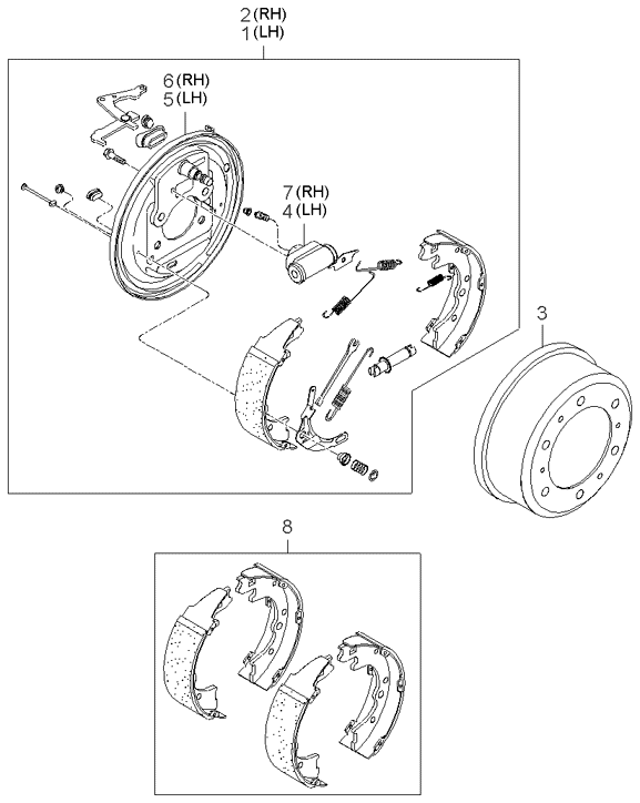 Freno de rueda trasera