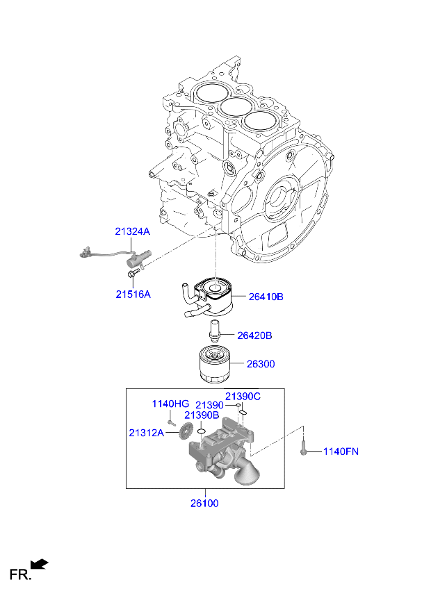 Front Case Oil Filter