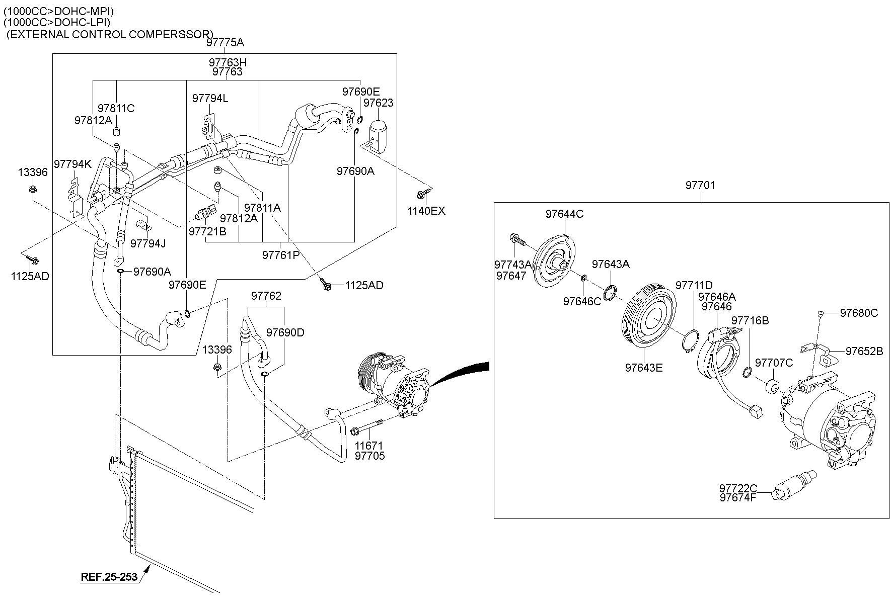 Aircon System Cooler Line
