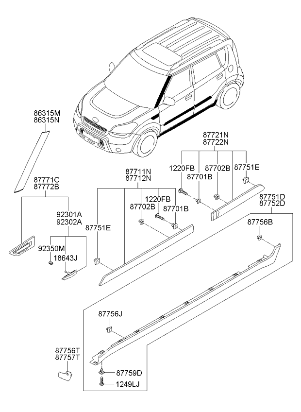 Body Side Moulding