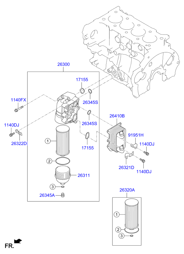 Front Case Oil Filter