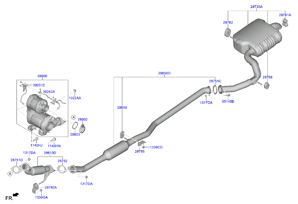 Muffler, Exhaust Pipe