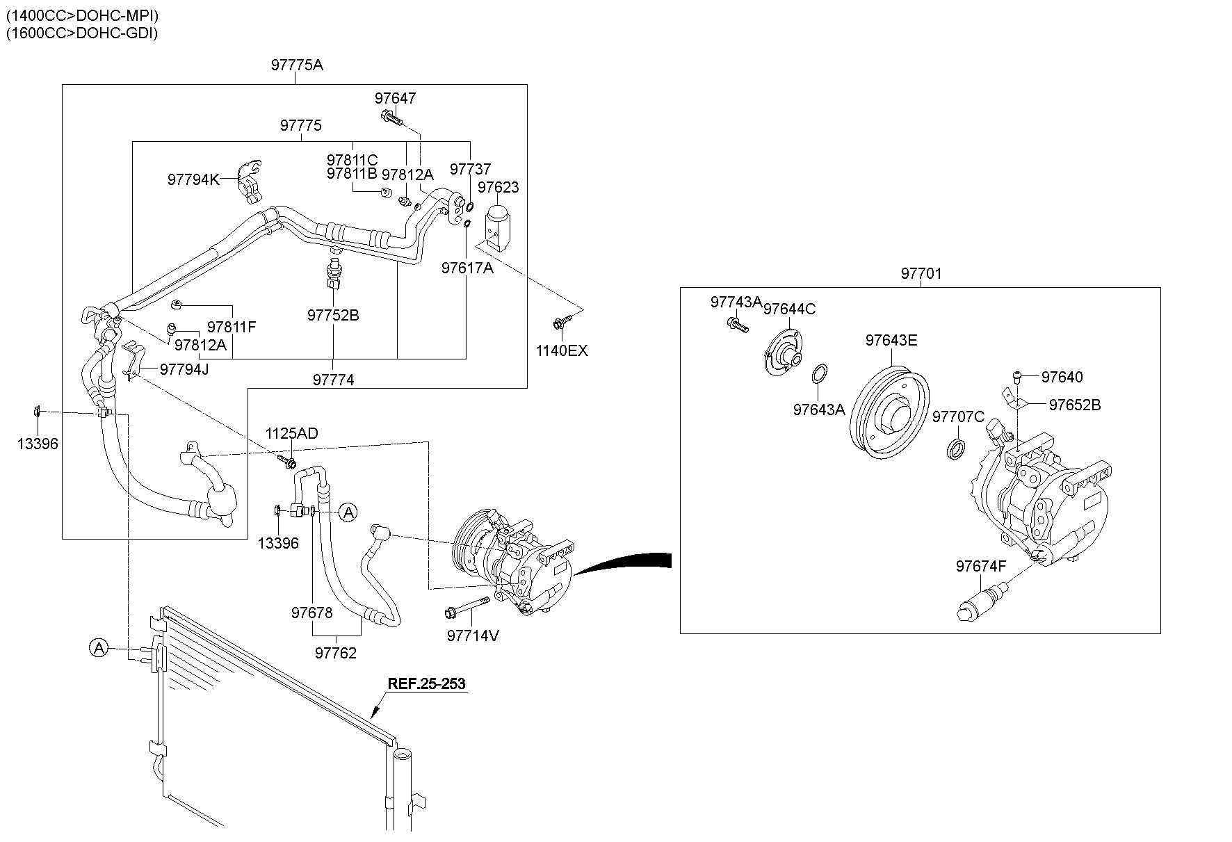 Aircon System Cooler Line