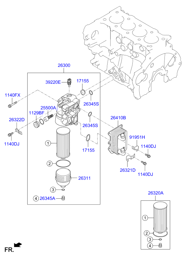 Front Case Oil Filter