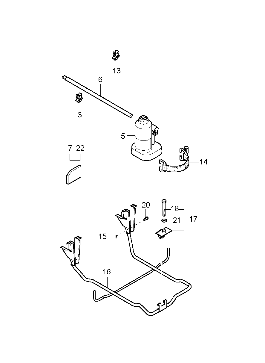 0K72A-56771 Bolt-Lock Kia | YoshiParts