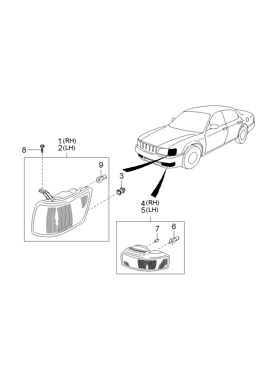 Front Combination Side Turn Signal Lamp
