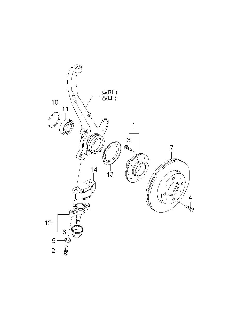 Front Axle Hub