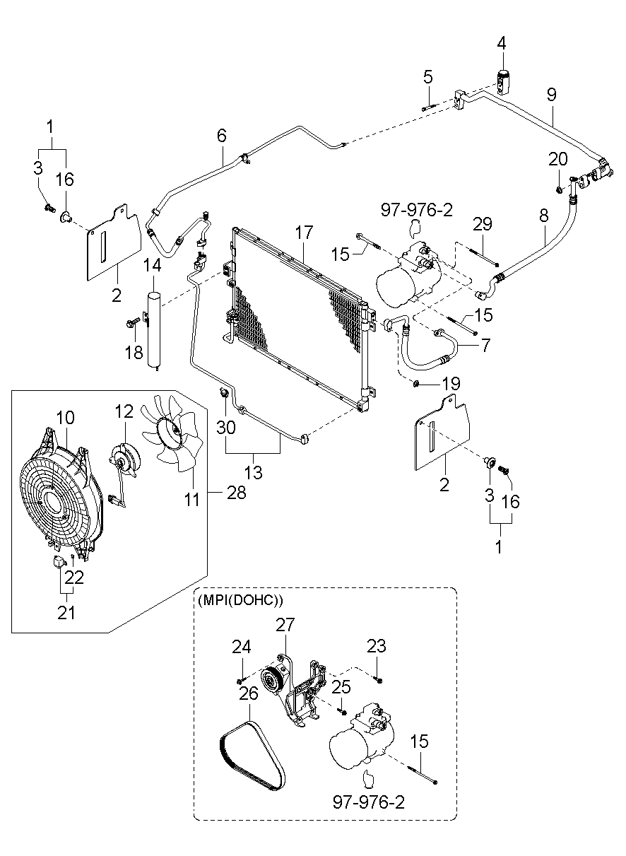 Air Conditioning Cooler Line