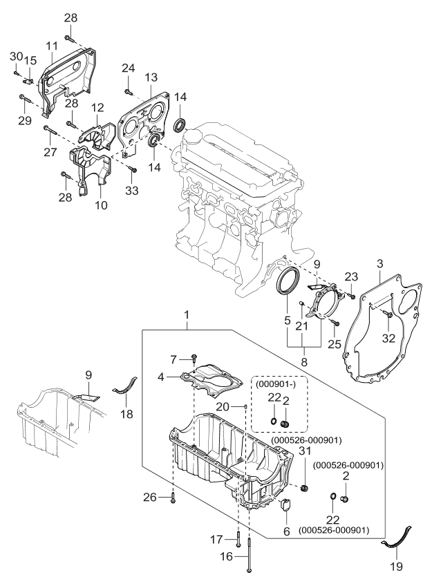 Oil Pan & Timing Cover