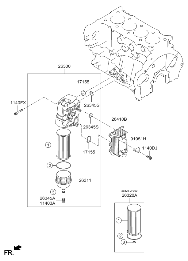 Front Case Oil Filter