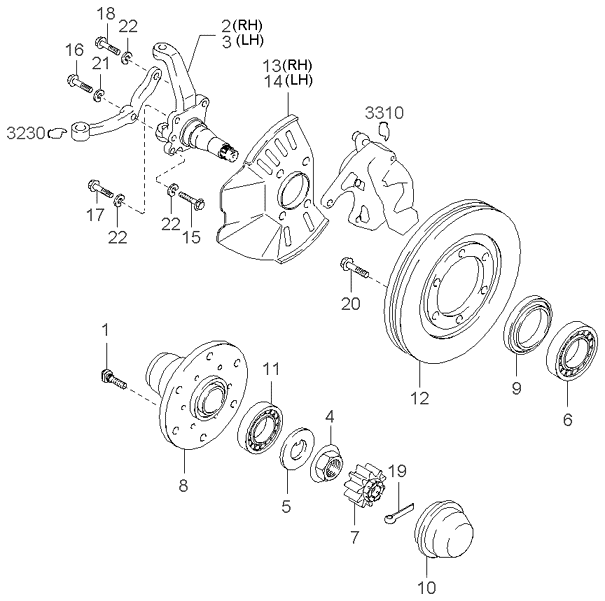 Front Axle & Brake Mechanism