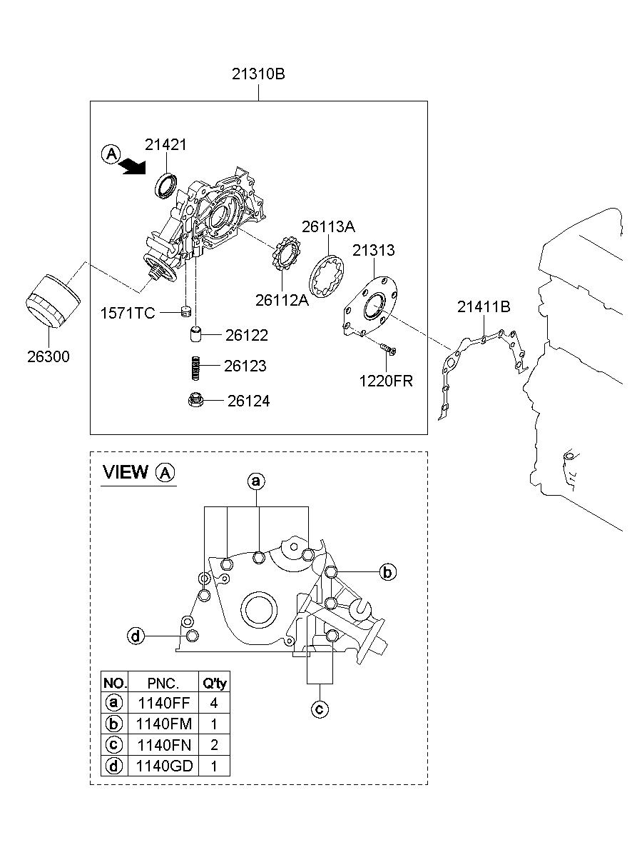Front Case Oil Filter