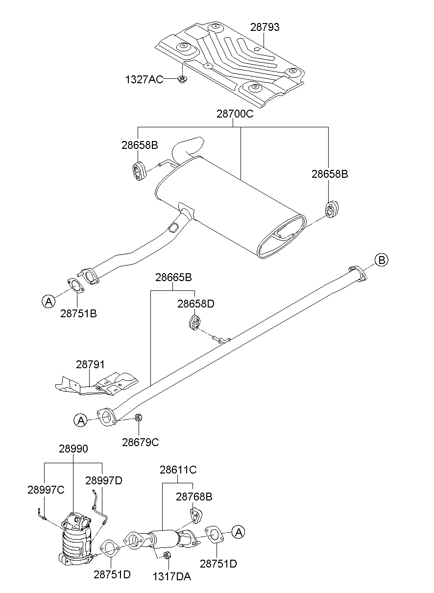 Muffler, Exhaust Pipe