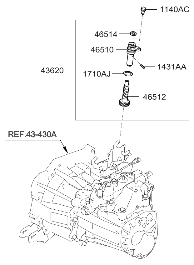 Speedometer Driven Gear (Manual)