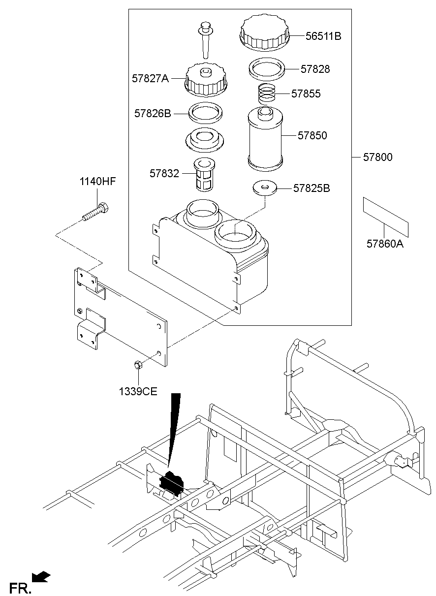 Steering Oil Reservoir