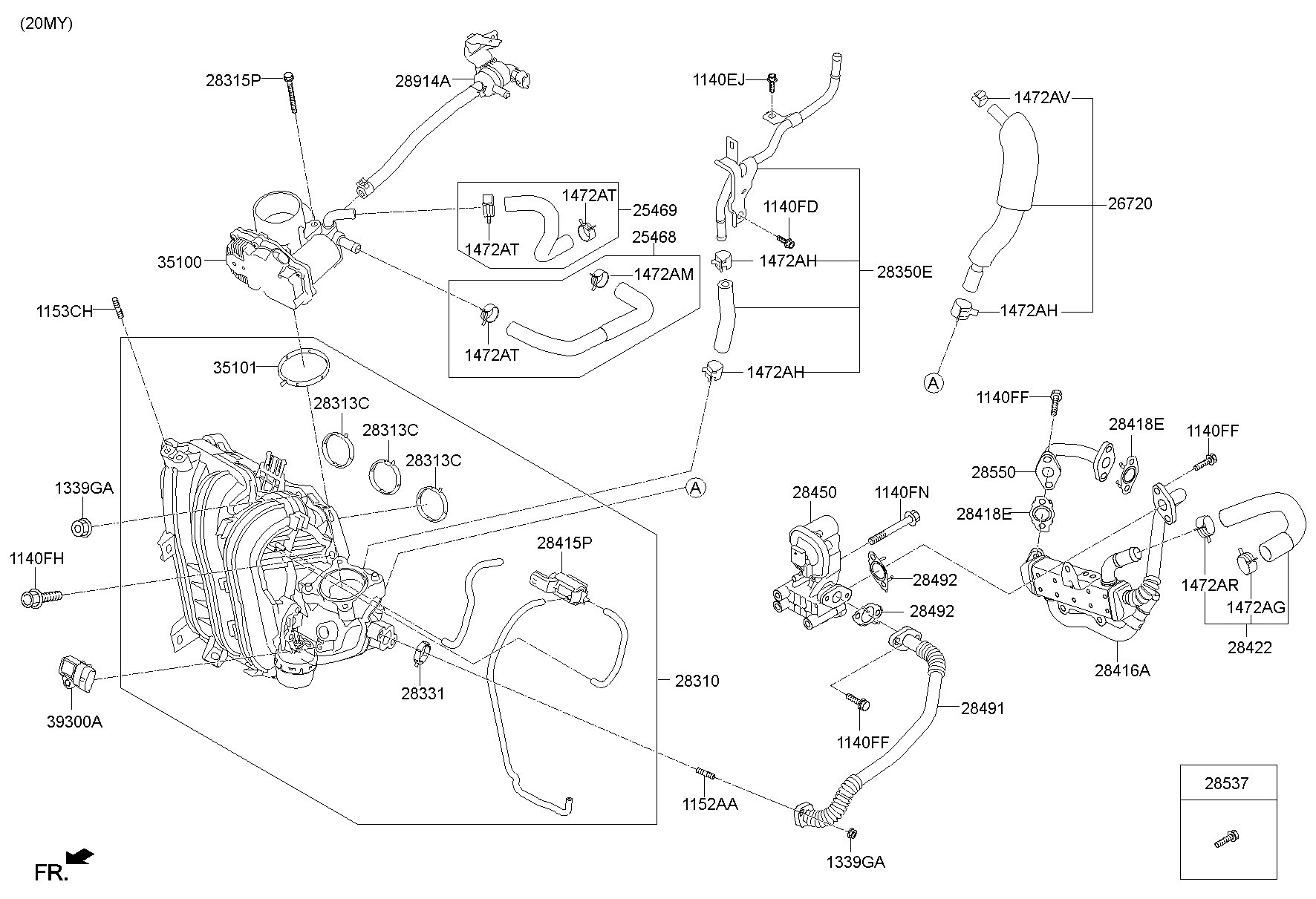 28324-2GGB0 Valve-Solenoid Kia | YoshiParts