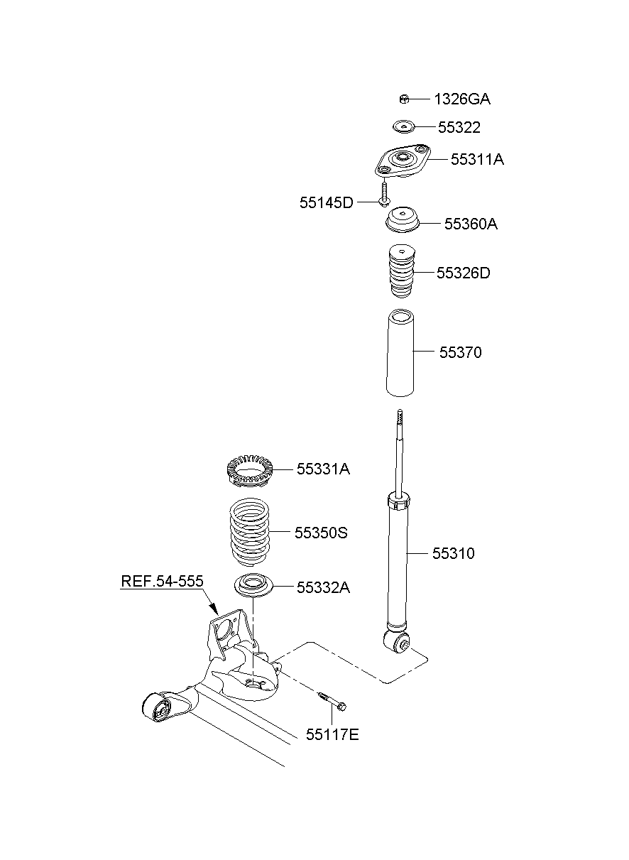 Rear Shock Absorber Spring