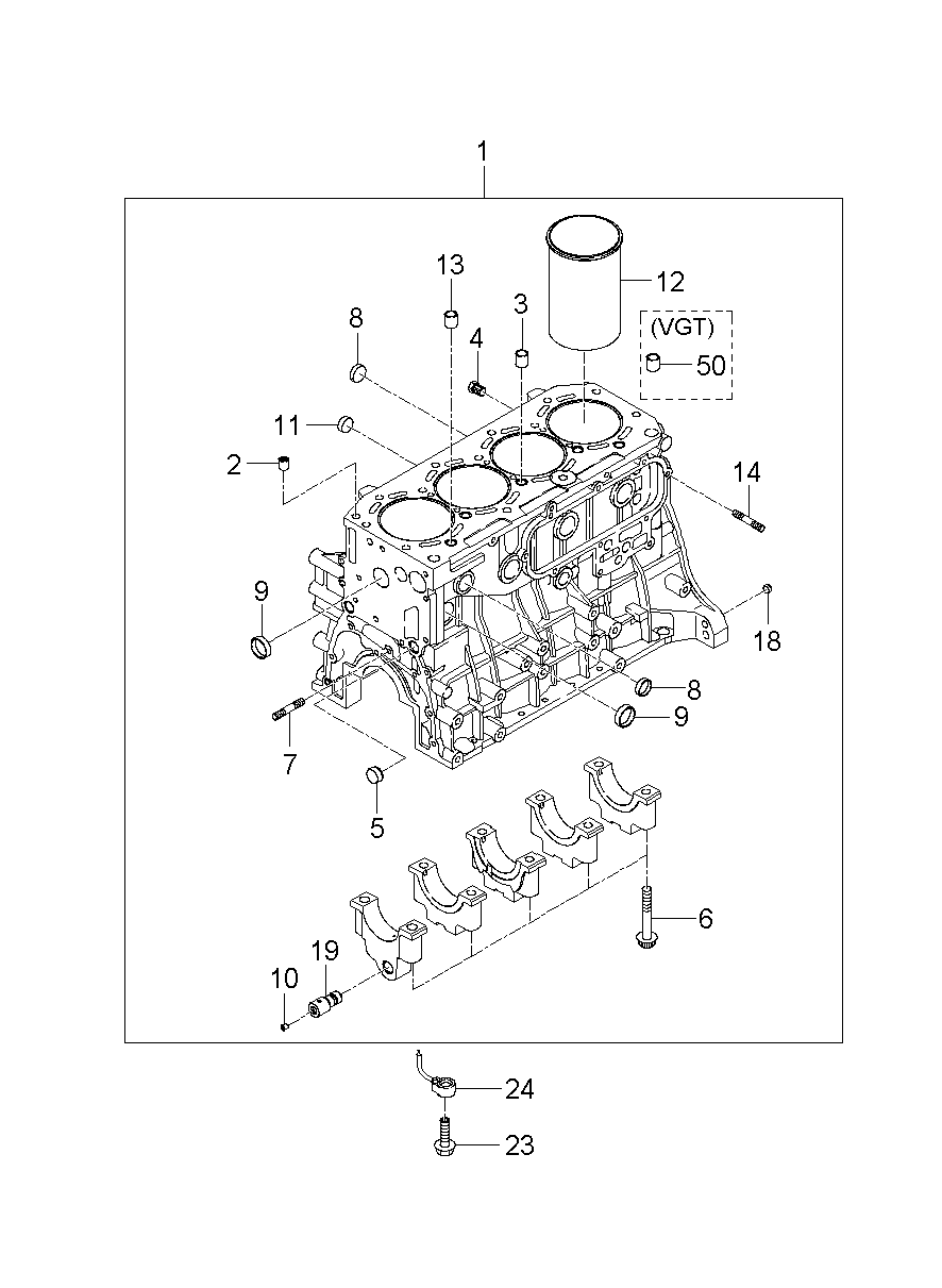 Cylinder Block & Oil Pan