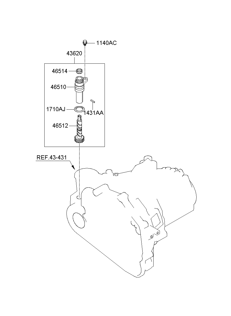 Speedometer Driven Gear (Manual)
