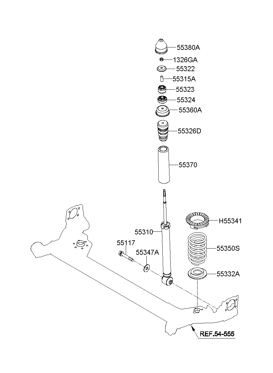 Rear Shock Absorber Spring